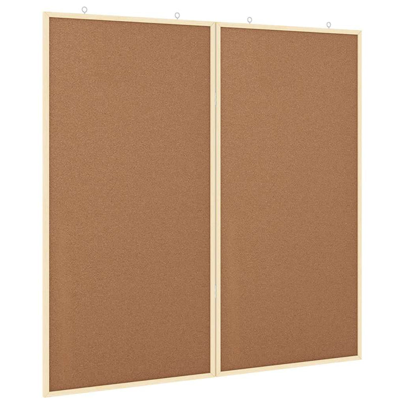 Load image into Gallery viewer, Vidaxl bulletinbord bruin 80 x 80 x 1.4 cm massief grenenhout
