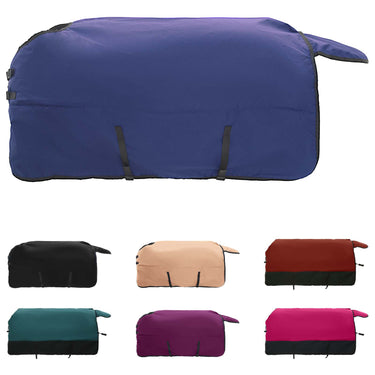 Vidaxl paardendeken donkergroen en zwart 145 cm polyester