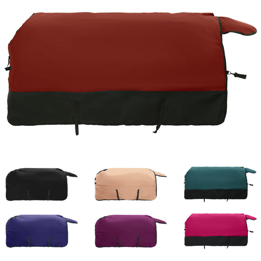 Vidaxl paardendeken donkergroen en zwart 105 cm polyester