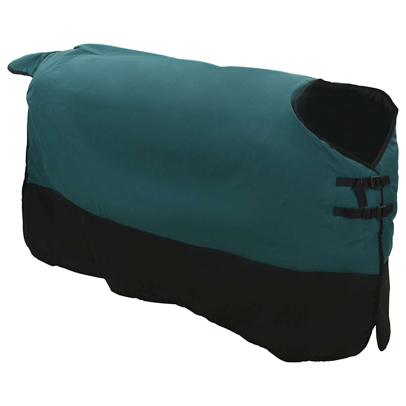 Load image into Gallery viewer, Vidaxl paardendeken donkergroen en zwart 105 cm polyester
