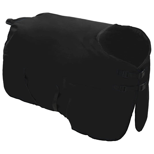 Vidaxl paardendeken donkergroen en zwart 125 cm polyester