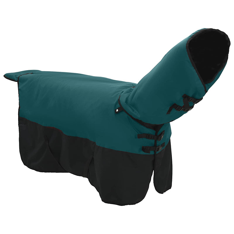 Load image into Gallery viewer, Vidaxl paardendeken donkergroen en zwart 125 cm polyester
