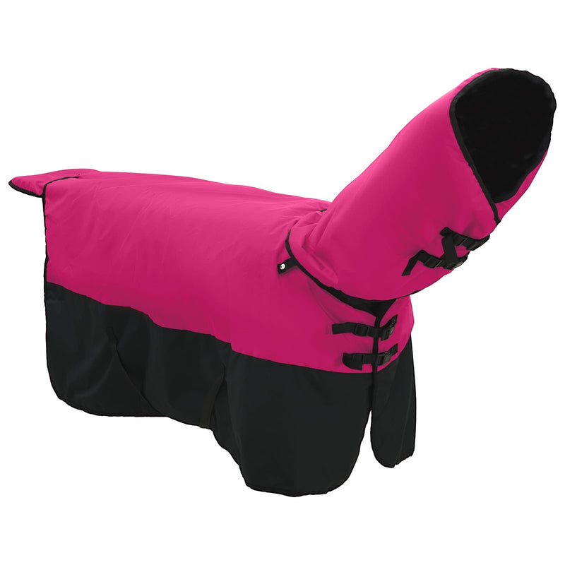 Load image into Gallery viewer, Vidaxl paardendeken roze en zwart 75 cm polyester
