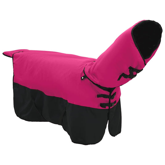 Vidaxl paardendeken roze en zwart 75 cm polyester
