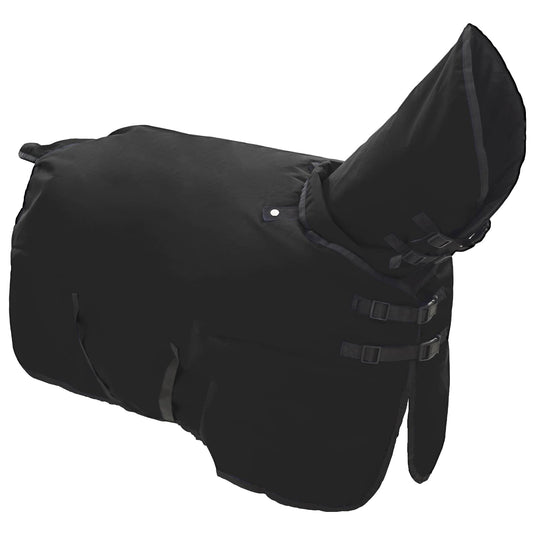 Vidaxl paardendeken donkergroen en zwart 85 cm polyester