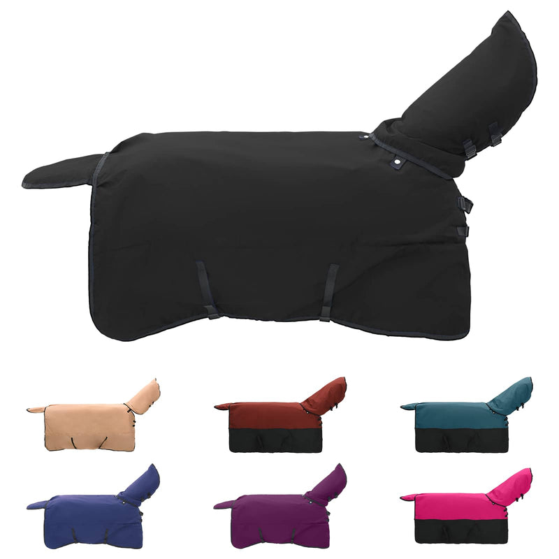 Load image into Gallery viewer, Vidaxl paardendeken donkergroen en zwart 135 cm polyester
