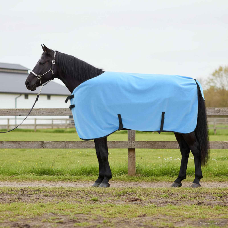 Load image into Gallery viewer, Vidaxl paardendeken volledige aqua polyester
