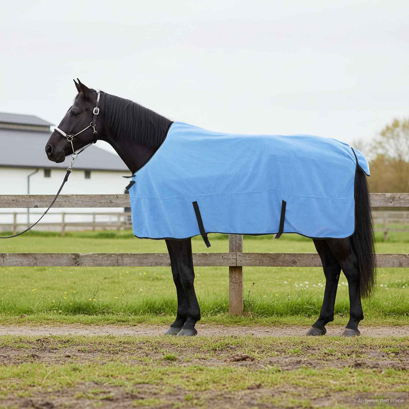 Load image into Gallery viewer, Vidaxl paardendeken volledige aqua polyester
