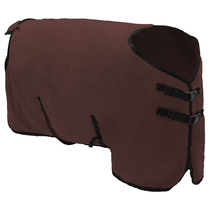 Load image into Gallery viewer, Vidaxl paardendeken volledig donkerbruin polyester
