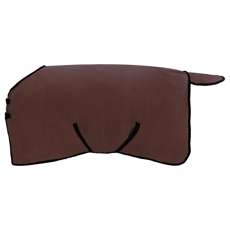 Load image into Gallery viewer, Vidaxl paardendeken volledig donkerbruin 115 cm polyester fleece
