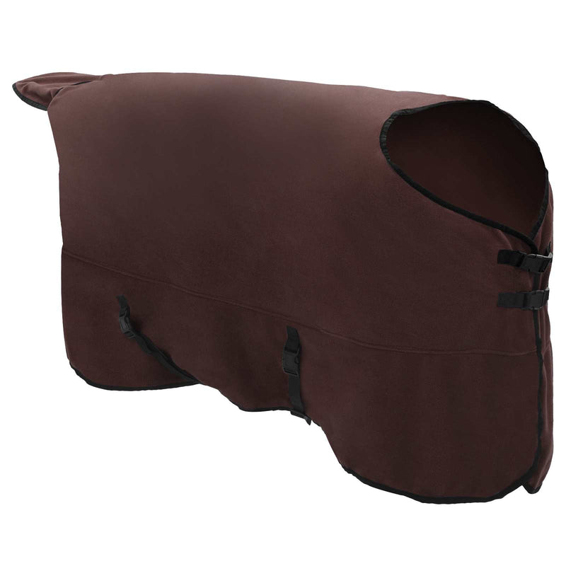 Load image into Gallery viewer, Vidaxl paardendeken volledig donkerbruin polyester
