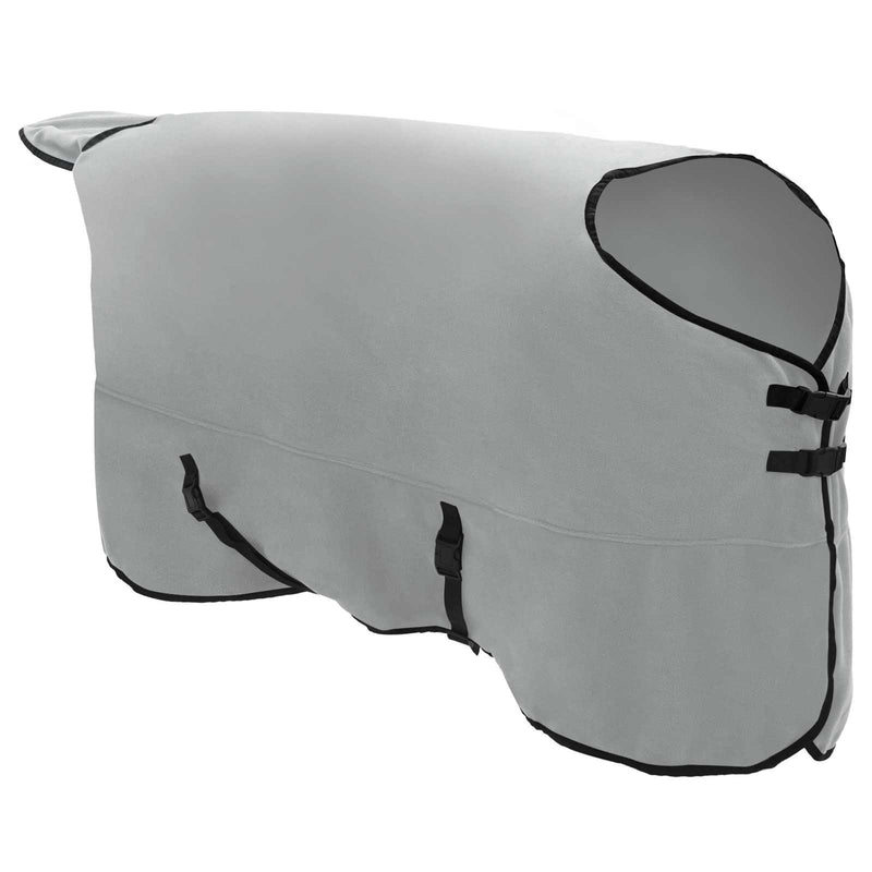 Load image into Gallery viewer, Vidaxl paardendeken volledig lichtgrijs en roze polyester
