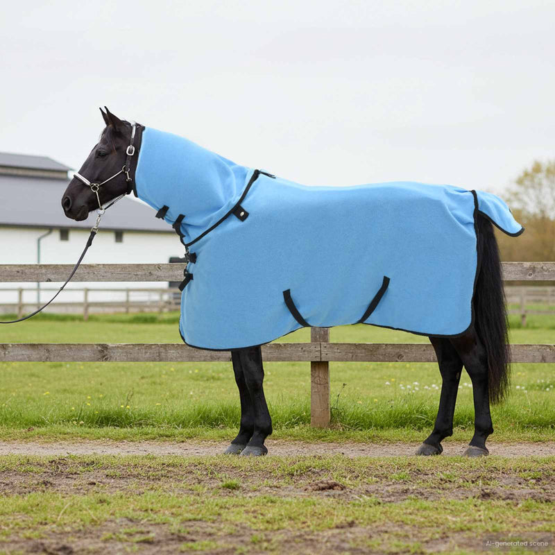 Load image into Gallery viewer, Vidaxl paardendeken volledige aqua 75 cm polyester
