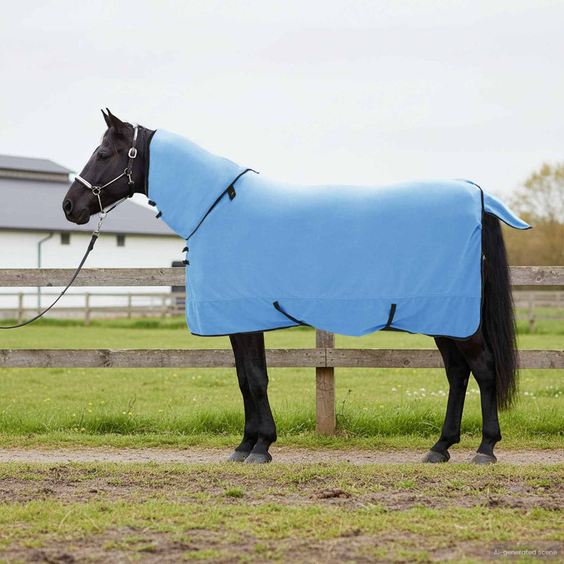 Load image into Gallery viewer, Vidaxl paardendeken volledige aqua polyester
