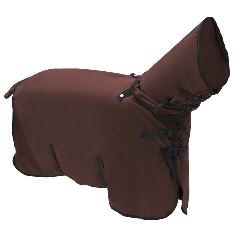 Load image into Gallery viewer, Vidaxl paardendeken volledig donkerbruin polyester
