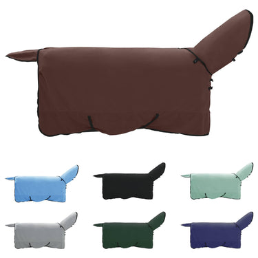 Vidaxl paardendeken volledig donkerbruin 145 cm polyester