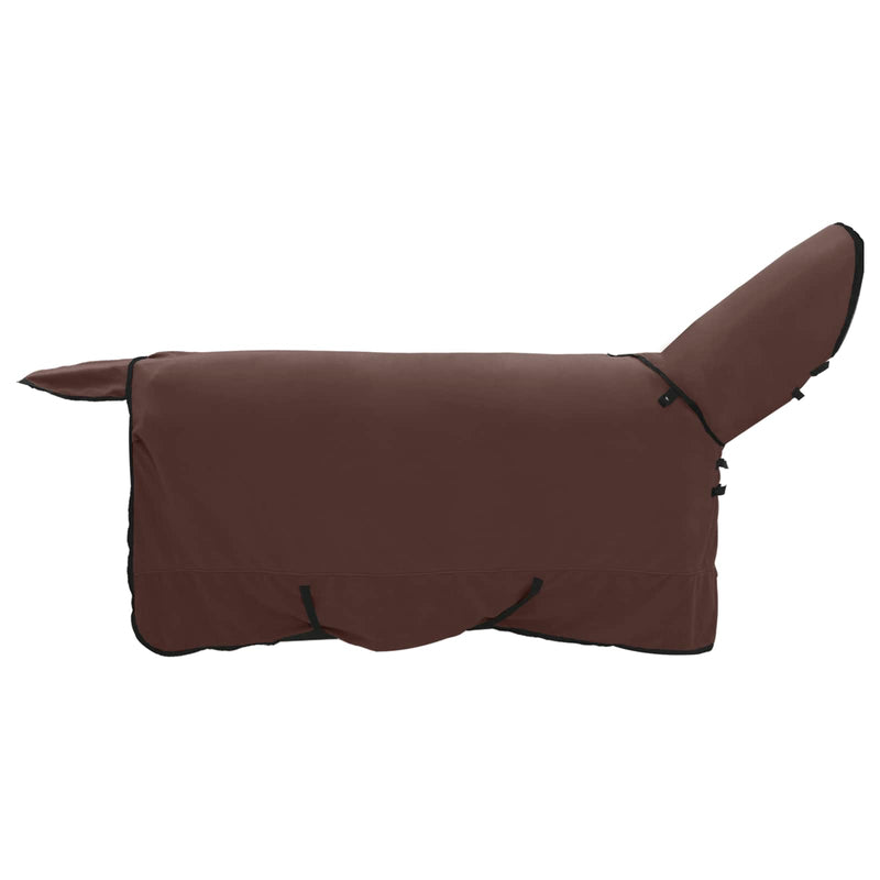 Load image into Gallery viewer, Vidaxl paardendeken volledig donkerbruin 155 cm polyester fleece
