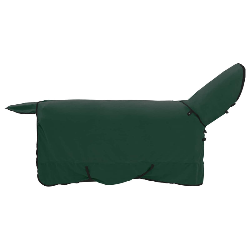 Load image into Gallery viewer, Vidaxl paardendeken donkergroen 155 cm polyester fleece
