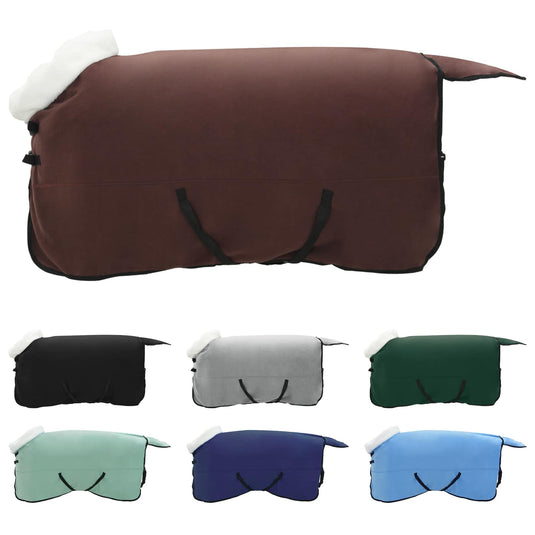 Vidaxl paardendeken volledig donkerbruin 125 cm polar fleece