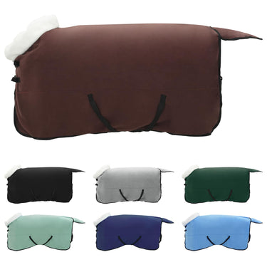 Vidaxl paardendeken volledig donkerbruin 145 cm polar fleece