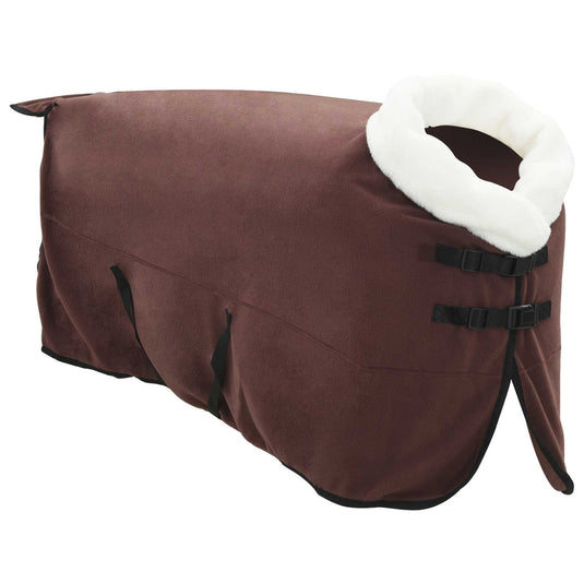 Vidaxl paardendeken volledig donkerbruin 165 cm polar fleece