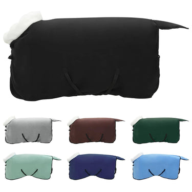 Vidaxl paardendeken zwart 115 cm polar fleece