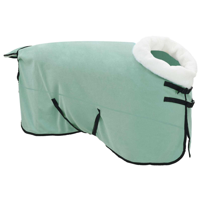 Load image into Gallery viewer, Vidaxl paardendeken volledig donkergroen 155 cm polar fleece
