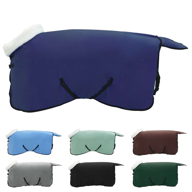 Load image into Gallery viewer, Vidaxl paardendeken marineblauw 115 cm polar fleece

