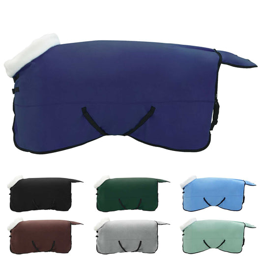 Vidaxl paardendeken marineblauw 135 cm polar fleece