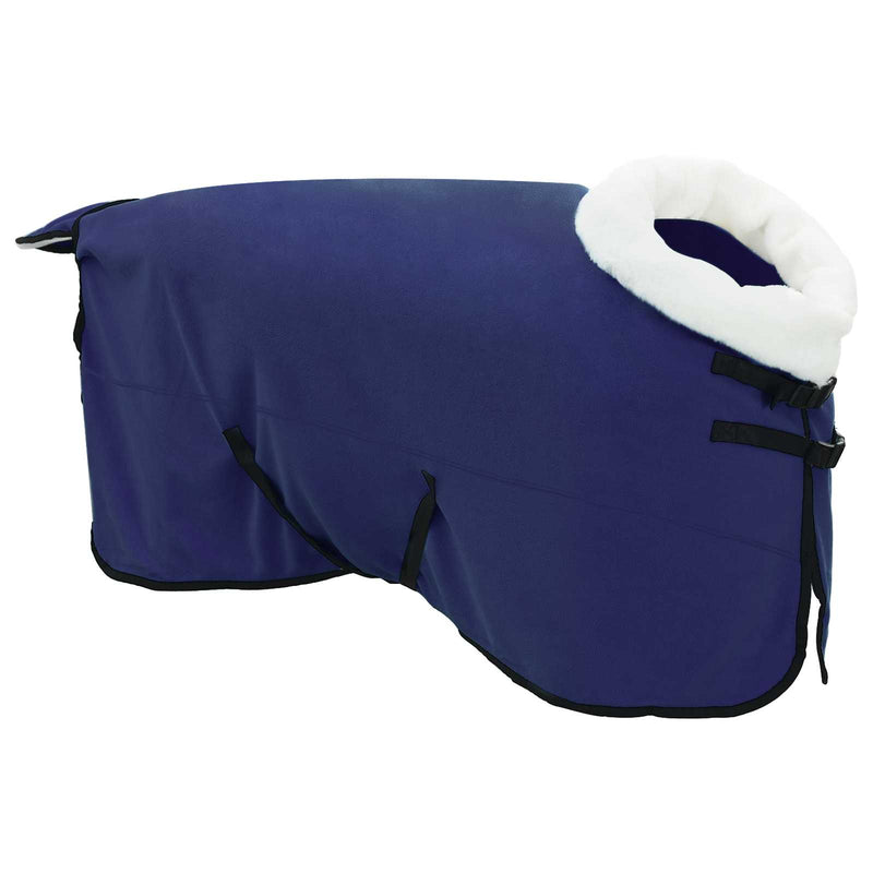 Load image into Gallery viewer, Vidaxl paardendeken marineblauw 145 cm polar fleece
