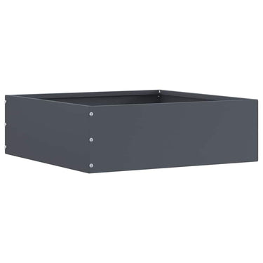 Vidaxl tuinrand antraciet 40 x 40 x 13 cm staal