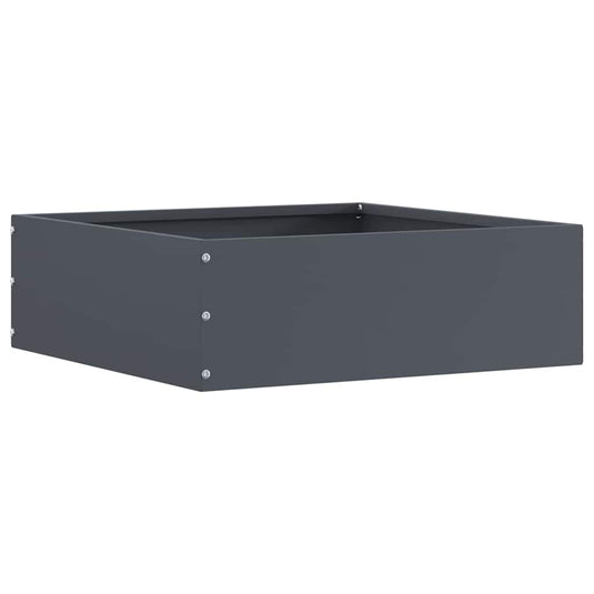 Vidaxl tuinrand antraciet 40 x 40 x 13 cm staal