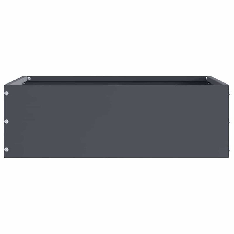 Load image into Gallery viewer, Vidaxl tuinrand antraciet 40 x 40 x 13 cm staal
