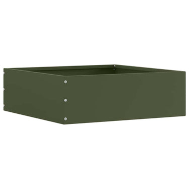 Vidaxl tuinrand olijf groen 40 x 40 x 13 cm staal