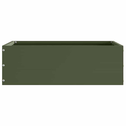 Vidaxl tuinrand olijf groen 40 x 40 x 13 cm staal