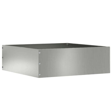 Vidaxl tuinrand zilver 40 x 40 x 13 cm gegalvaniseerd staal