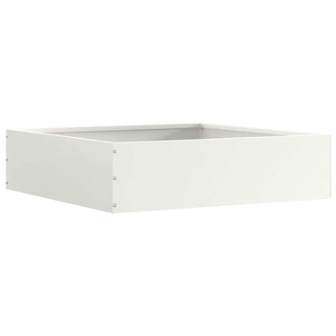 Vidaxl tuinrand wit 50 x 50 x 13 cm staal