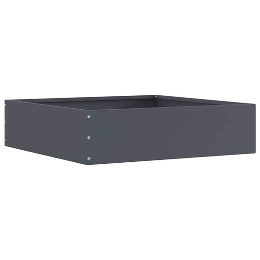 Vidaxl tuinrand antraciet 50 x 50 x 13 cm staal
