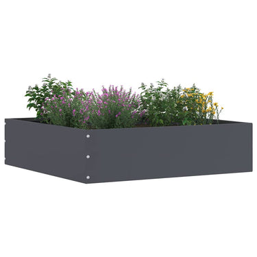 Vidaxl tuinrand antraciet 50 x 50 x 13 cm staal