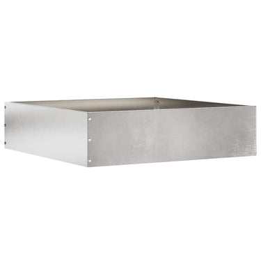 Vidaxl tuinrand zilver 50 x 50 x 13 cm roestvrij staal