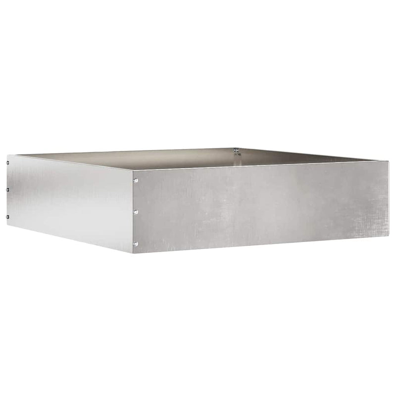 Load image into Gallery viewer, Vidaxl tuinrand 6 pcs zilver 50 x 50 x 13 cm roestvrij staal

