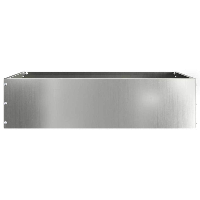 Load image into Gallery viewer, Vidaxl tuinrand zilver 50 x 50 x 13 cm gegalvaniseerd staal
