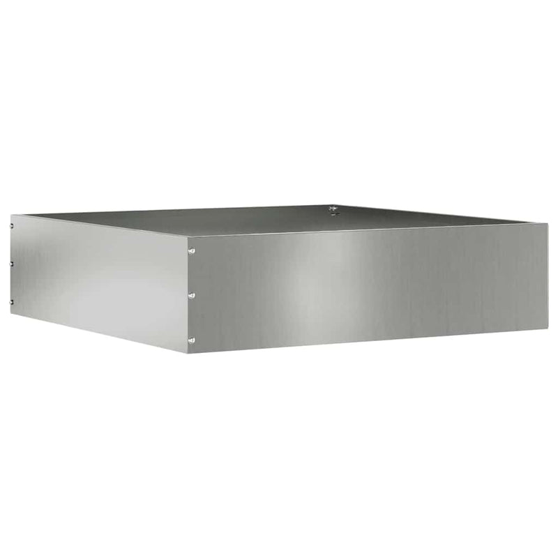 Load image into Gallery viewer, Vidaxl tuinrand 6 pcs zilver 50 x 50 x 13 cm gegalvaniseerd staal
