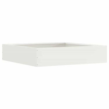 Vidaxl tuinrand wit 60 x 60 x 13 cm staal