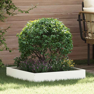 Vidaxl tuinrand 6 pcs wit 60 x 60 x 13 cm staal