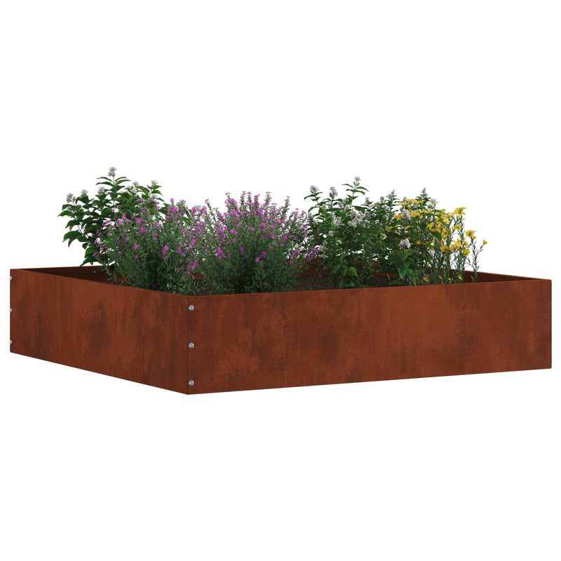 Load image into Gallery viewer, Vidaxl tuinrand 6 pcs roestig 60 x 60 x 13 cm cortenstaal
