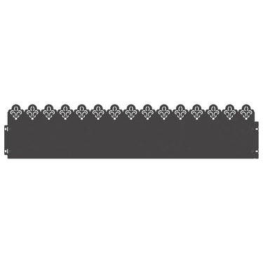 Vidaxl gazonranden 30 pcs zwart 103 x 0,05 x 22 cm staal