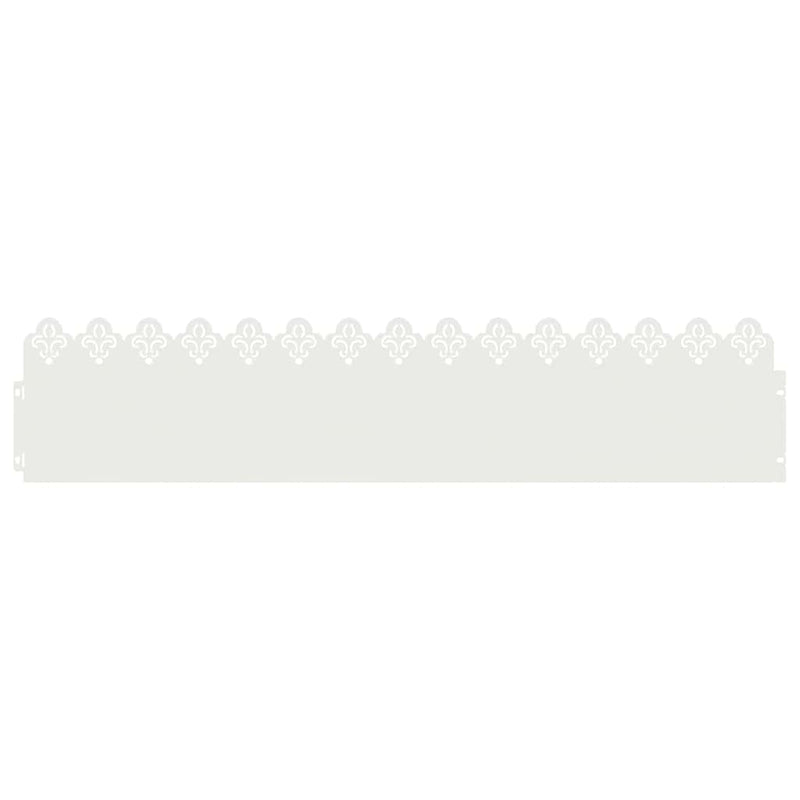 Load image into Gallery viewer, Vidaxl gazonranden 10 pcs wit 103 x 0,05 x 22 cm staal
