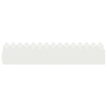 Vidaxl gazonranden 20 pcs wit 103 x 0,05 x 22 cm staal