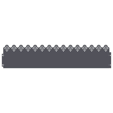 Vidaxl gazonranden 30 pcs antraciet 103 x 0,05 x 22 cm staal